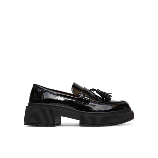 Loafersy DeeZee 60166-2 Czarny ze sklepu eobuwie.pl w kategorii Lordsy damskie - zdjęcie 182093699