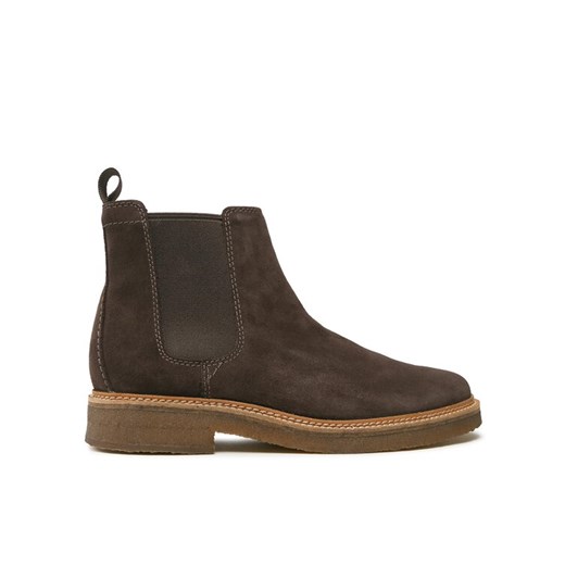 Sztyblety Clarks Clarkdale Easy 261735367 Brązowy ze sklepu eobuwie.pl w kategorii Buty zimowe męskie - zdjęcie 182093789