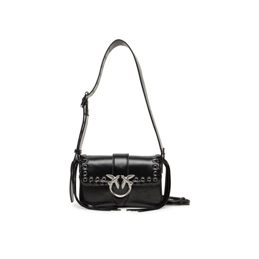 Torebka PINKO Love One Mini Slouchy Fl PE 25 PLTT 104340 A28D Czarny ze sklepu eobuwie.pl w kategorii Kopertówki - zdjęcie 182094015