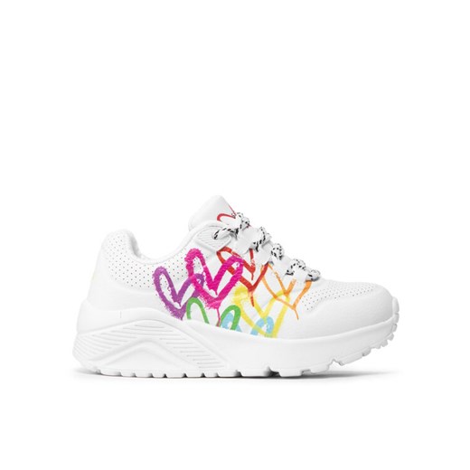 Sneakersy Skechers Love Brights 314061L/WMLT Biały ze sklepu eobuwie.pl w kategorii Buty sportowe dziecięce - zdjęcie 182094116