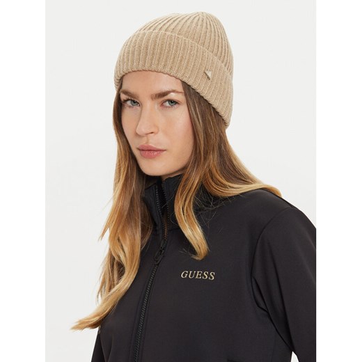 Czapka Guess AW5236 WOL01 Beżowy ze sklepu eobuwie.pl w kategorii Czapki zimowe damskie - zdjęcie 182094129