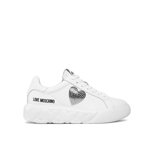 Sneakersy LOVE MOSCHINO JA15014G1IIA0100 Biały ze sklepu eobuwie.pl w kategorii Buty sportowe damskie - zdjęcie 182094208