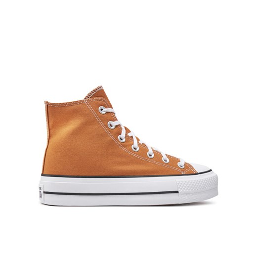 Trampki Converse Chuck Taylor All Star Lift Platform Hi A11537C Pomarańczowy ze sklepu eobuwie.pl w kategorii Trampki damskie - zdjęcie 182094359