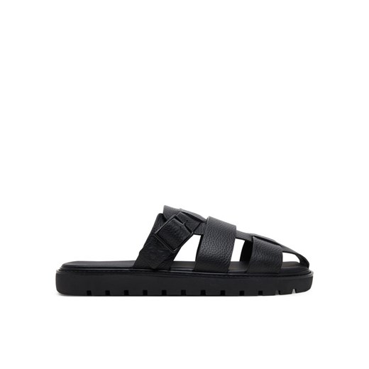 Klapki Calvin Klein Jeans Sq Molded Sandal Fisherman YM0YM01220 Czarny ze sklepu eobuwie.pl w kategorii Klapki męskie - zdjęcie 182094368