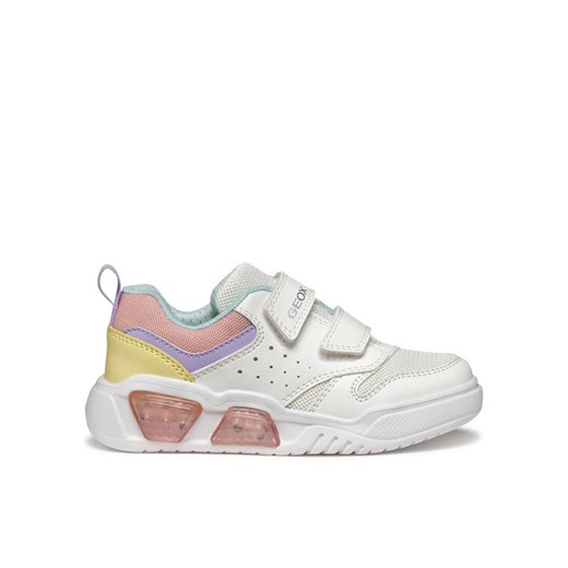 Sneakersy Geox J Illuminus J55HPA 014BU C0653 DD Biały ze sklepu eobuwie.pl w kategorii Buty sportowe dziecięce - zdjęcie 182094585