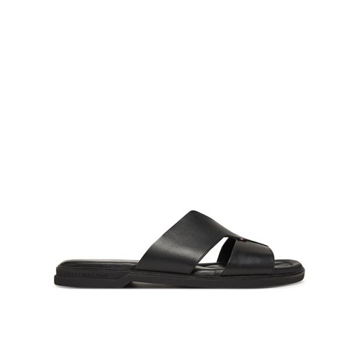Klapki Tommy Hilfiger Premium Slipon Lh Sand FM0FM05357 Czarny Tommy Hilfiger 45 eobuwie.pl