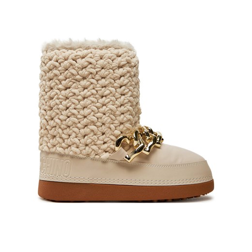 Śniegowce LOVE MOSCHINO JA24322G0LISI120 Beżowy ze sklepu eobuwie.pl w kategorii Śniegowce damskie - zdjęcie 182094608
