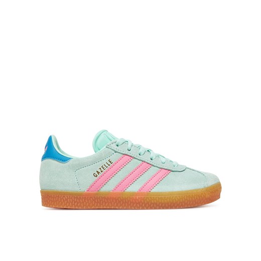 Sneakersy adidas Gazelle JP7130 Zielony ze sklepu eobuwie.pl w kategorii Buty sportowe dziecięce - zdjęcie 182094818