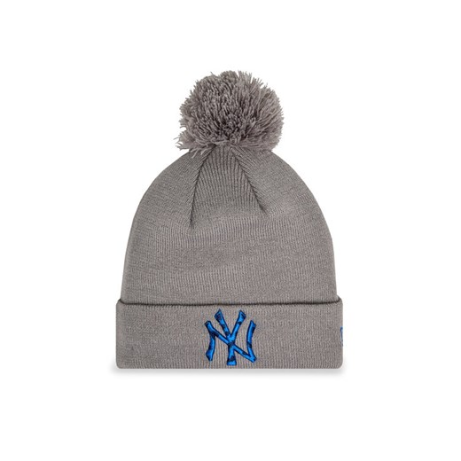 Czapka New Era Infill Bobble Nyy 60364328 Szary ze sklepu eobuwie.pl w kategorii Czapki zimowe męskie - zdjęcie 182094846
