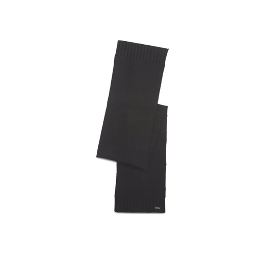 Szalik Calvin Klein Elevated Rib Knit Scarf K50K511006 Czarny ze sklepu eobuwie.pl w kategorii Szaliki i chusty damskie - zdjęcie 182094865