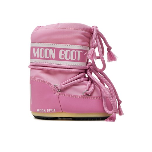 Śniegowce Moon Boot 80D1400430 Różowy ze sklepu eobuwie.pl w kategorii Buty zimowe dziecięce - zdjęcie 182094886