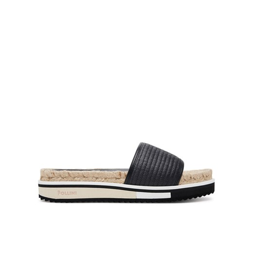 Espadryle Pollini SA28295G0MTN100A Czarny ze sklepu eobuwie.pl w kategorii Espadryle damskie - zdjęcie 182094927