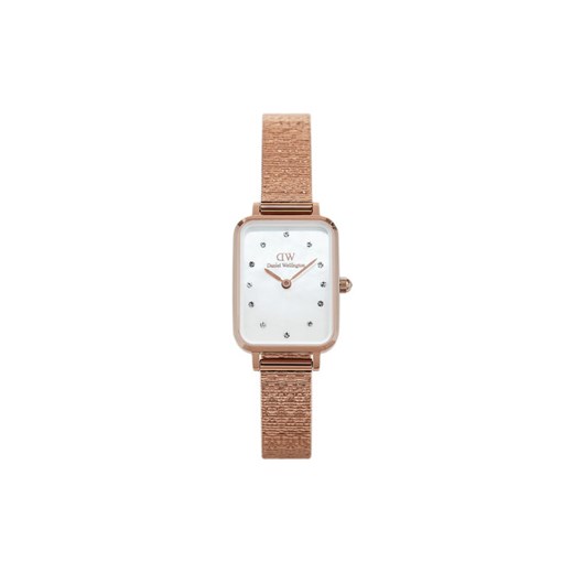 Zegarek Daniel Wellington Quadro Lumine Pressed Piano DW00100578 Złoty ze sklepu eobuwie.pl w kategorii Zegarki - zdjęcie 182094998