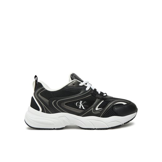 Sneakersy Calvin Klein Jeans Retro Tennis Mesh Ml YW0YW01807 Czarny 38 eobuwie.pl