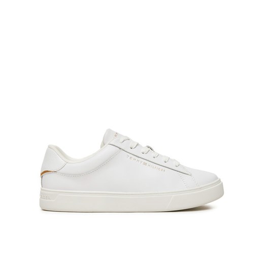 Sneakersy Tommy Hilfiger Essential Court FW0FW08320 Biały ze sklepu eobuwie.pl w kategorii Buty sportowe damskie - zdjęcie 182095207