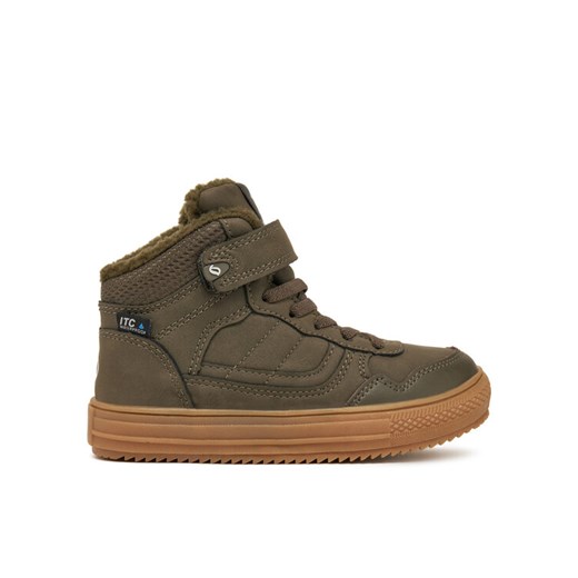 Sneakersy Leaf Sandvik LSAND101E Khaki ze sklepu eobuwie.pl w kategorii Buty zimowe dziecięce - zdjęcie 182095217