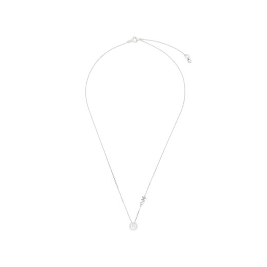 Naszyjnik Michael Kors Pave Halo Necklace MKC1208AN040 Srebrny ze sklepu eobuwie.pl w kategorii Naszyjniki - zdjęcie 182095218
