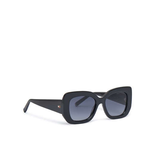 Okulary przeciwsłoneczne Tommy Hilfiger 2224/S 207864 Czarny ze sklepu eobuwie.pl w kategorii Okulary przeciwsłoneczne damskie - zdjęcie 182095267