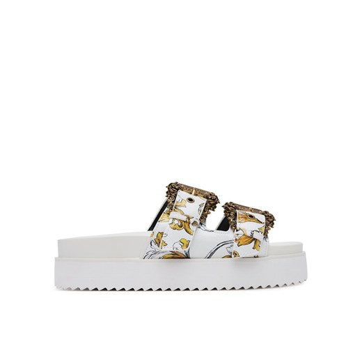 Klapki Versace Jeans Couture 78VA3SM1 ZS366 G03 Biały ze sklepu eobuwie.pl w kategorii Klapki damskie - zdjęcie 182095278