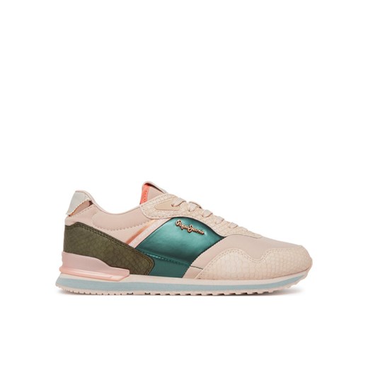 Sneakersy Pepe Jeans London Mix PLS40044 Różowy ze sklepu eobuwie.pl w kategorii Buty sportowe damskie - zdjęcie 182095488