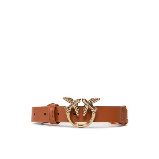 Pasek Damski Pinko Love Day Turtle Chain Belt H2 PE 22 PLT01 1H2113 Y85T Brązowy ze sklepu eobuwie.pl w kategorii Paski damskie - zdjęcie 182095605