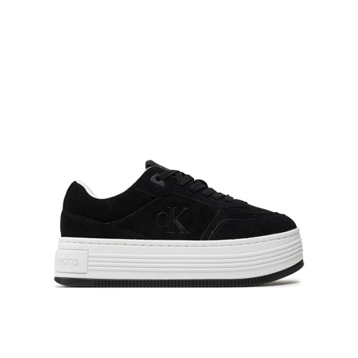 Sneakersy Calvin Klein Jeans Bold Platf Laceup Low Mg Suede YW0YW01575 Czarny 40 eobuwie.pl