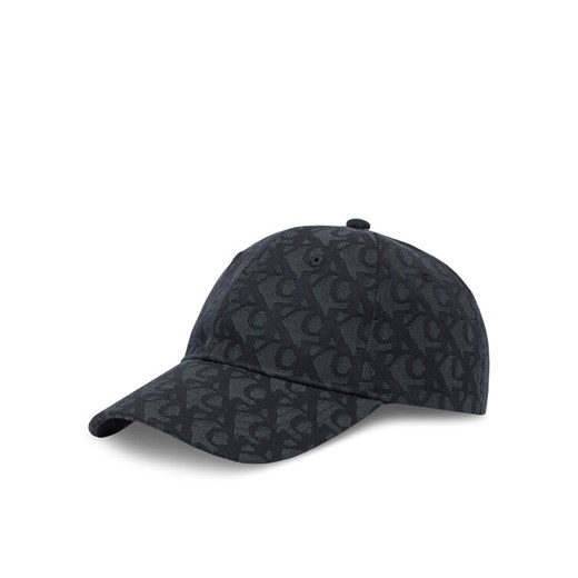 Czapka z daszkiem Calvin Klein Aop 6 Panel Baseball Cap LV04K5058G Czarny ze sklepu eobuwie.pl w kategorii Czapki z daszkiem damskie - zdjęcie 182095996