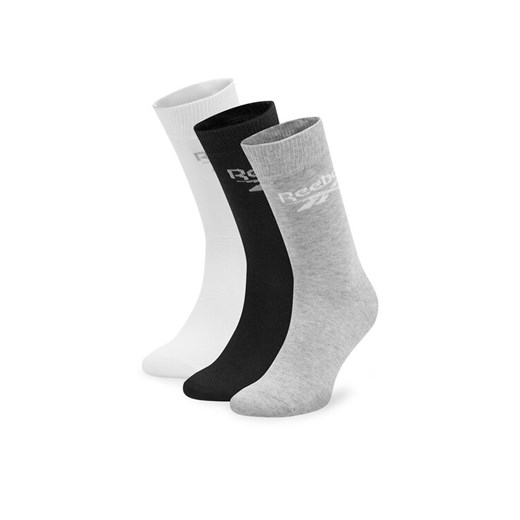 Zestaw 3 par wysokich skarpet unisex Reebok R0367-SS24 (3-pack) Kolorowy ze sklepu eobuwie.pl w kategorii Skarpetki męskie - zdjęcie 182096017