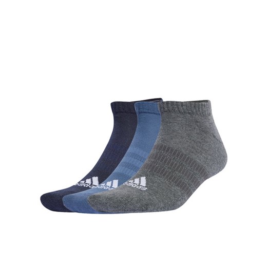 Zestaw 3 par niskich skarpet męskich adidas C Spw Low 3P IP0398 Granatowy ze sklepu eobuwie.pl w kategorii Skarpetki męskie - zdjęcie 182096027