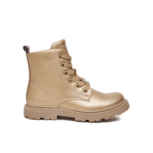 Botki Tommy Hilfiger T1A5-33562-0376 S Złoty ze sklepu eobuwie.pl w kategorii Buty zimowe dziecięce - zdjęcie 182096095