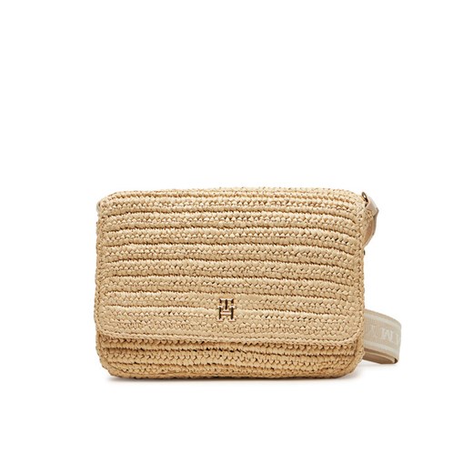 Torebka Tommy Hilfiger Spring Logo Conv Crossover AW0AW17224 Beżowy Tommy Hilfiger 00 eobuwie.pl
