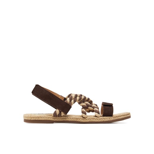 Espadryle Manebi Sandals P 7.8 Y0 Brązowy ze sklepu eobuwie.pl w kategorii Sandały damskie - zdjęcie 182096286