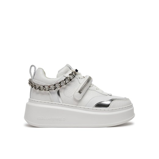 Sneakersy KARL LAGERFELD KL63543 Biały ze sklepu eobuwie.pl w kategorii Buty sportowe damskie - zdjęcie 182096445