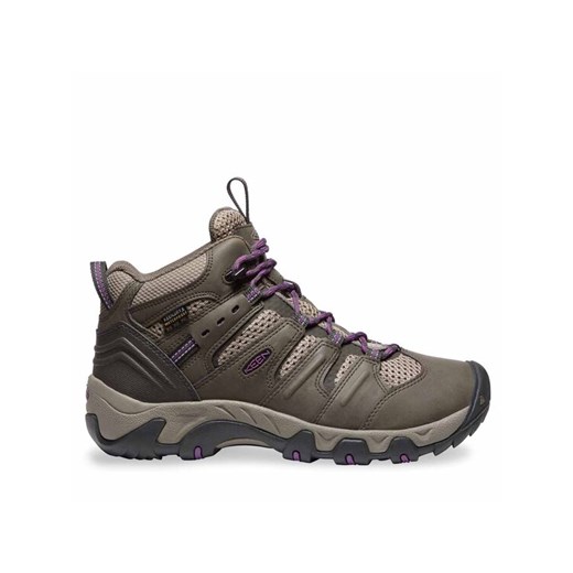 Trekkingi Keen Koven Mid Wp Bungee 1024027 Brązowy ze sklepu eobuwie.pl w kategorii Buty trekkingowe damskie - zdjęcie 182096645