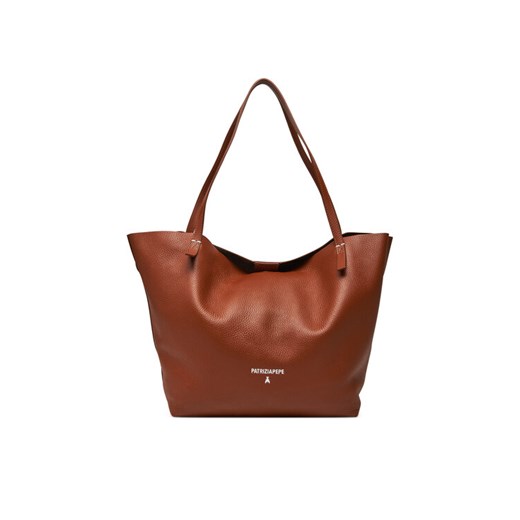 Torebka Patrizia Pepe 2B0130/L148 Brązowy ze sklepu eobuwie.pl w kategorii Torby Shopper bag - zdjęcie 182096815
