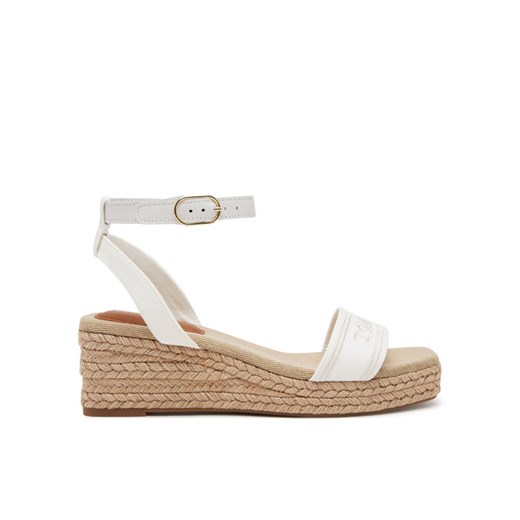 Espadryle Tommy Hilfiger Tommy Hilfiger Espad Mid Wedge FW0FW08805 Écru ze sklepu eobuwie.pl w kategorii Espadryle damskie - zdjęcie 182096835