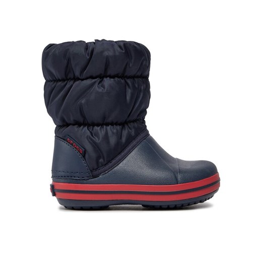 Śniegowce Crocs Winter Puff 14613 Granatowy ze sklepu eobuwie.pl w kategorii Buty zimowe dziecięce - zdjęcie 182096997