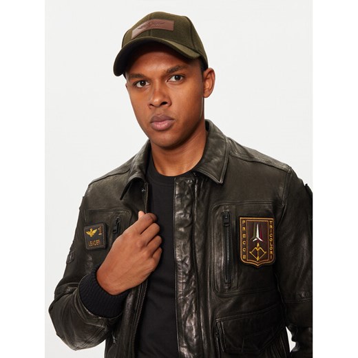 Czapka z daszkiem Aeronautica Militare 242HA1147CT2333 Khaki ze sklepu eobuwie.pl w kategorii Czapki z daszkiem męskie - zdjęcie 182097189