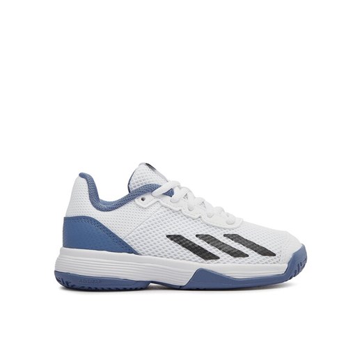 Buty do tenisa adidas Courtflash Tennis Shoes IG9536 Biały ze sklepu eobuwie.pl w kategorii Buty sportowe dziecięce - zdjęcie 182097415