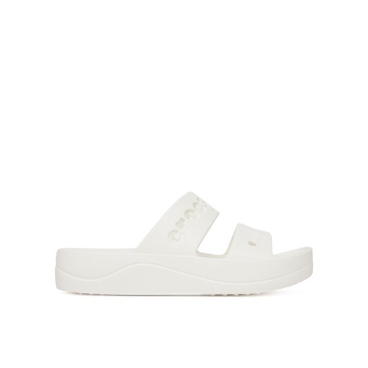 Klapki Crocs BAYA PLATFORM SANDAL 208188-100 Biały ze sklepu eobuwie.pl w kategorii Klapki damskie - zdjęcie 182097417