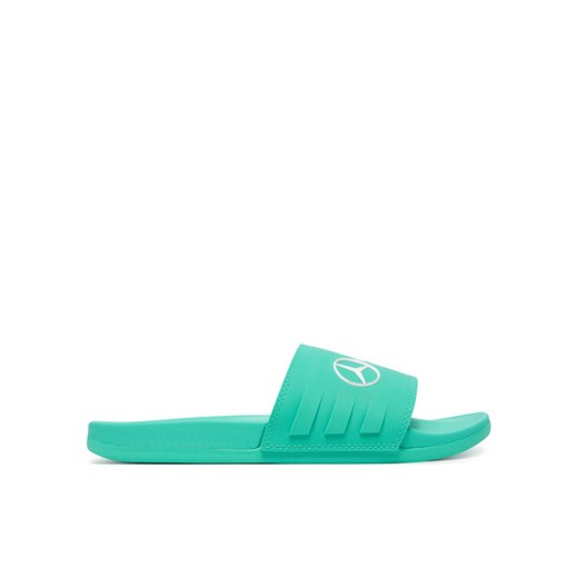 Klapki adidas Mercedes - AMG Petronas Formula One Team adilette JR1071 Turkusowy ze sklepu eobuwie.pl w kategorii Klapki męskie - zdjęcie 182097469