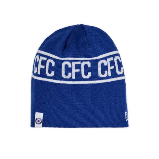 Czapka New Era Wrdmrk Skull Chelsea 60363546 Niebieski ze sklepu eobuwie.pl w kategorii Czapki zimowe męskie - zdjęcie 182097525