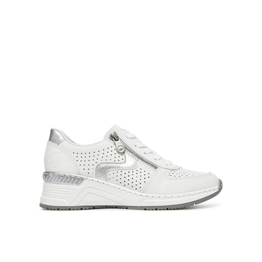 Sneakersy Rieker N4340-80 Biały ze sklepu eobuwie.pl w kategorii Buty sportowe damskie - zdjęcie 182097798