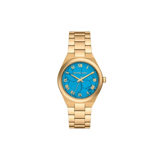 Zegarek Michael Kors Lennox MK7460 Złoty ze sklepu eobuwie.pl w kategorii Zegarki - zdjęcie 182097859