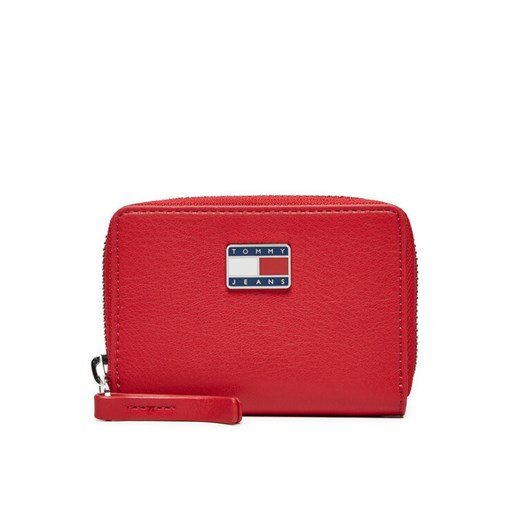 Mały Portfel Damski Tommy Jeans Tjw Pillow Small Za AW0AW16974 Czerwony ze sklepu eobuwie.pl w kategorii Portfele damskie - zdjęcie 182097935