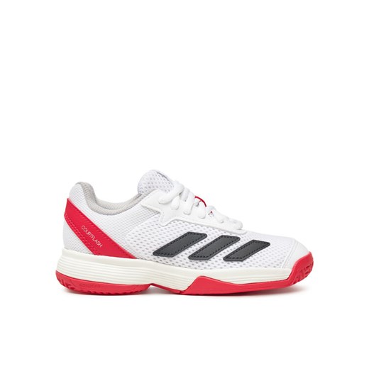 Buty do tenisa adidas Courtflash JI2448 Biały ze sklepu eobuwie.pl w kategorii Buty sportowe dziecięce - zdjęcie 182098156