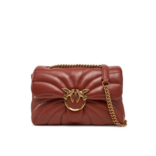 Torebka PINKO Love Puff Classic Cl AI 24-25 PLTT 100038 A1EX Brązowy ze sklepu eobuwie.pl w kategorii Kopertówki - zdjęcie 182098295