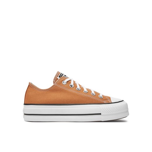 Trampki Converse Chuck Taylor All Star Lift Platform Ox A11540C Pomarańczowy ze sklepu eobuwie.pl w kategorii Trampki damskie - zdjęcie 182098339