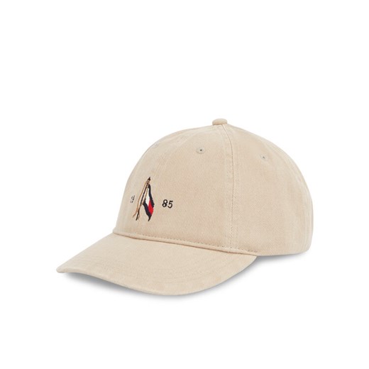 Czapka z daszkiem Tommy Hilfiger Seasonal Flag Wash 6 Panel Cap AM0AM13348 Beżowy ze sklepu eobuwie.pl w kategorii Czapki z daszkiem męskie - zdjęcie 182098377
