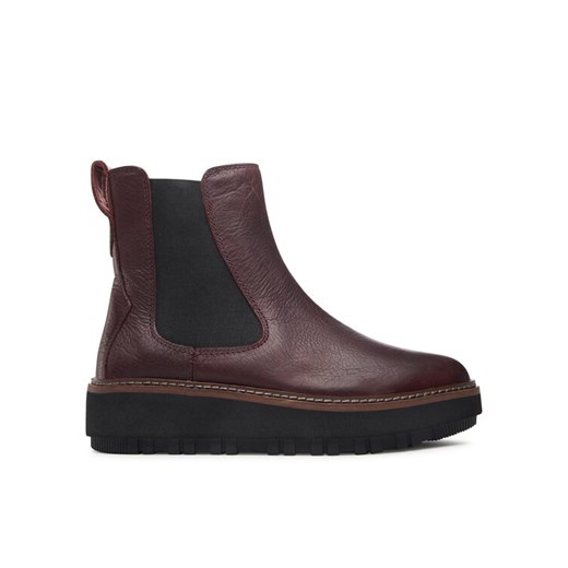 Sztyblety Clarks Orianna W Up 261748224 Bordowy ze sklepu eobuwie.pl w kategorii Botki - zdjęcie 182098658
